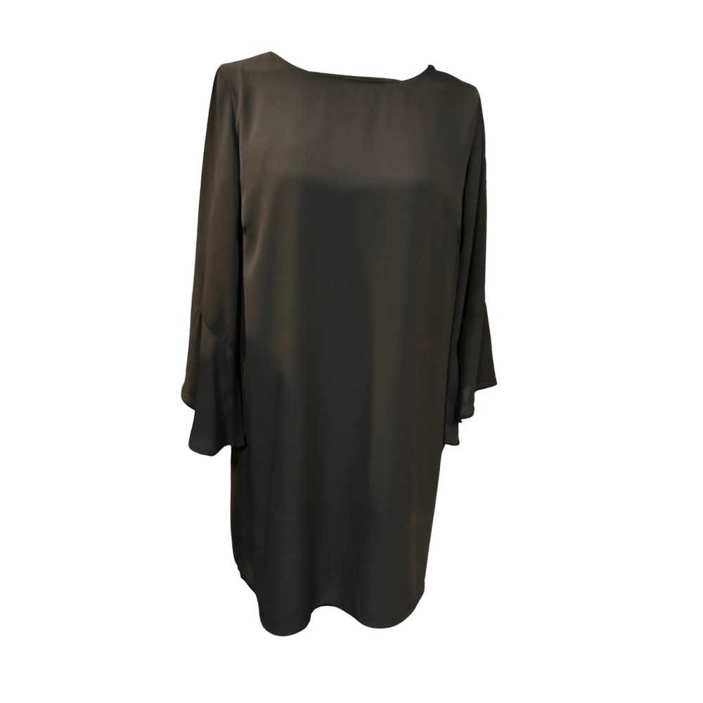 Veronica M Womens Black Dress Flared Bell Long Sleeves Career Casualโ